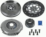 Clutch kit with dual mass flywheel and bearing