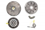 Clutch kit with dual mass flywheel and bearing