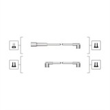 Комплект высоковольтных проводов