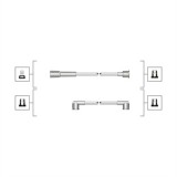 Комплект высоковольтных проводов