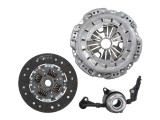 Self-adjusting clutch kit with pneumatic bearing