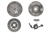 Clutch kit with dual mass flywheel and pneumatic bearing