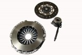 Self-adjusting clutch kit with pneumatic bearing