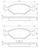 Дисковые тормозные колодки, комплект