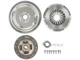 Clutch kit with rigid flywheel and release bearing