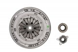 Clutch kit with dual mass flywheel and bearing