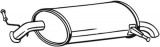 Глушитель системы выпуска, задний