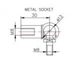 Gas spring bracket