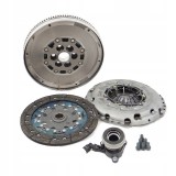 Clutch kit with dual mass flywheel and pneumatic bearing