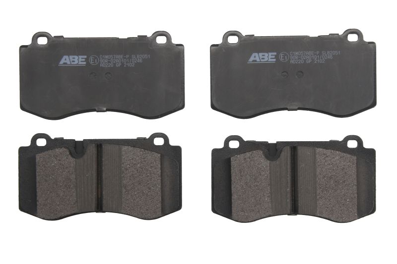 C1M057ABEP ABE PERFORMANCE Комплект гальмівних колодок передн MERCEDES CLS (C219), E T-MODEL (S211), E (W211), S (C216), S (W221), SL (R230); BMW 1 (E82) 2.2D-5.5 10.05-12.13