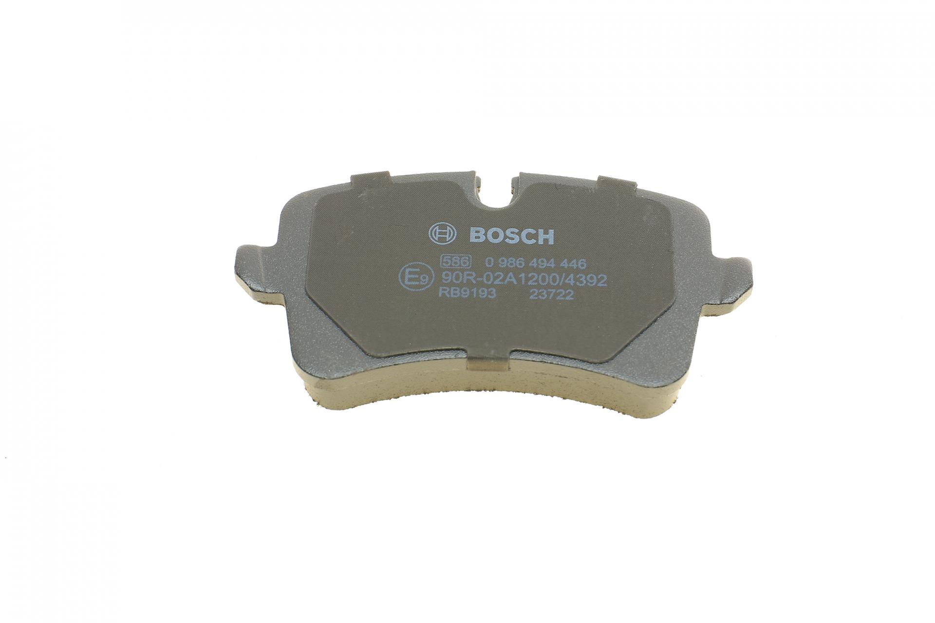 0986494446 BOSCH Комплект тормозных колодок, дисковый тормоз