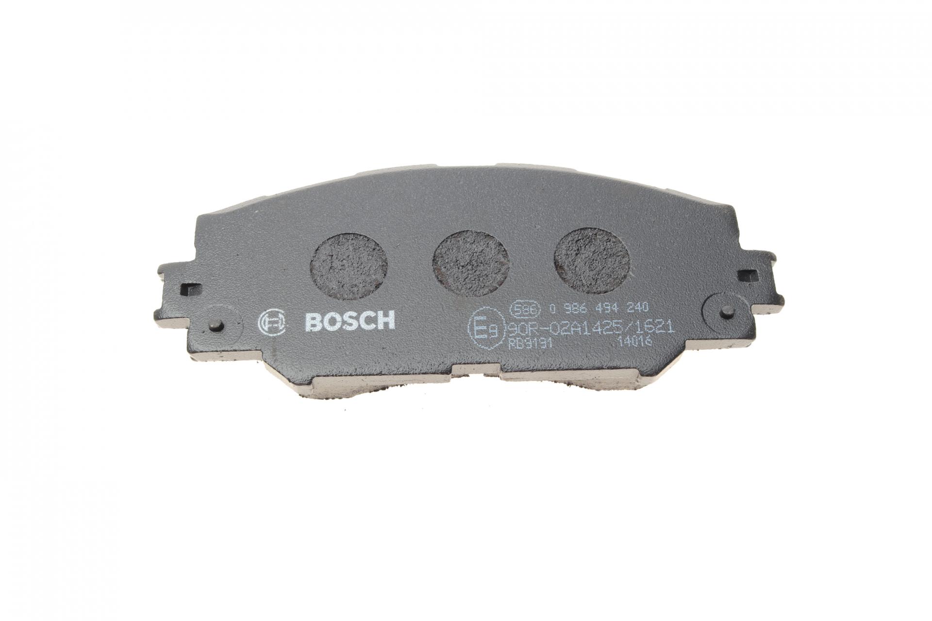 0986494240 BOSCH Комплект тормозных колодок, дисковый тормоз