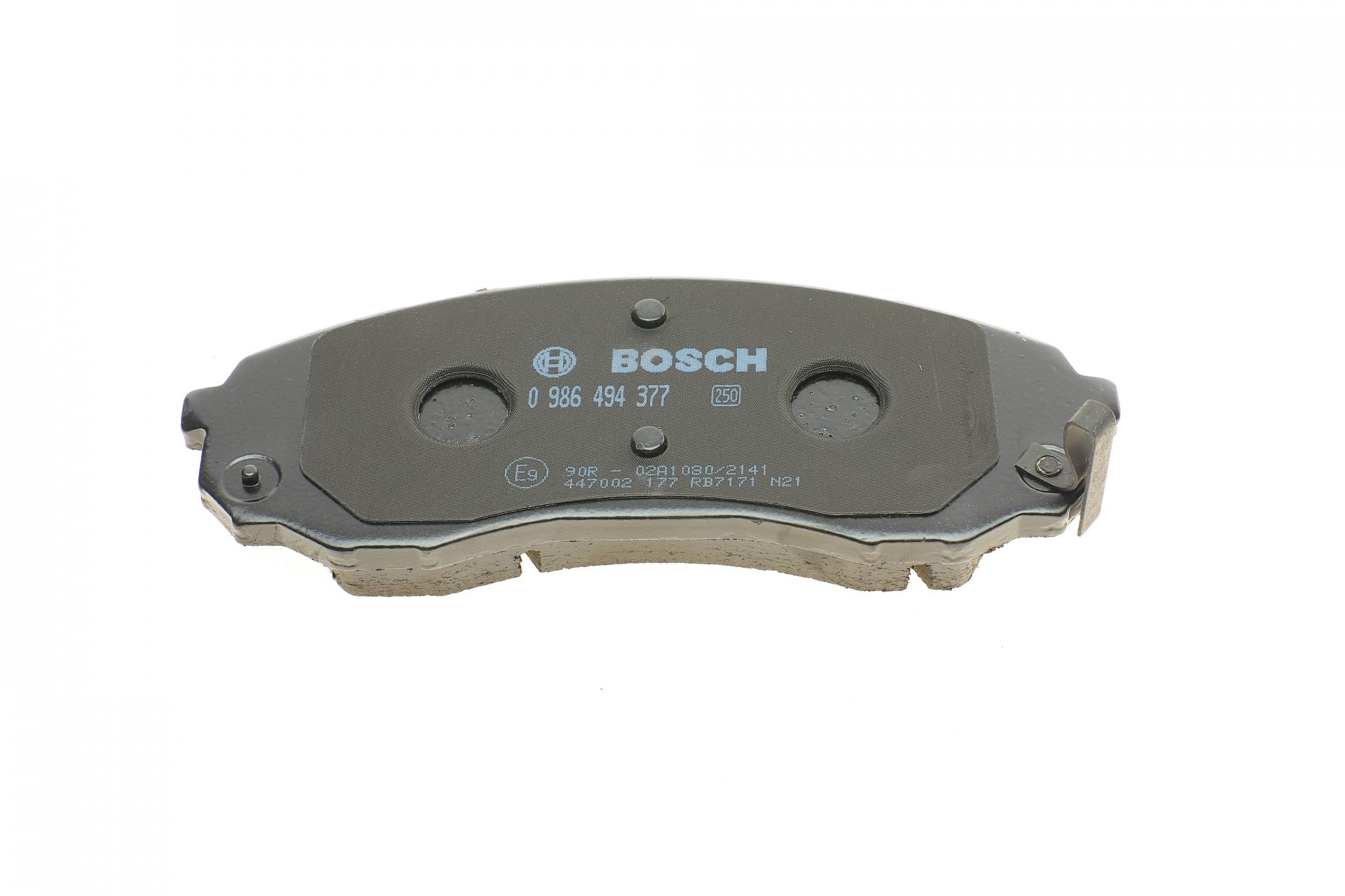 0986494377 BOSCH Комплект тормозных колодок, дисковый тормоз