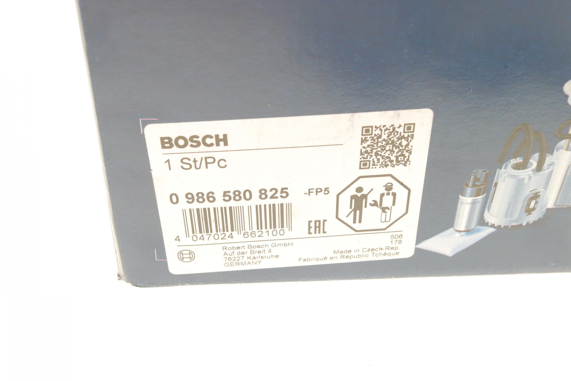 0986580825 BOSCH Насос топливный в бак MB A-class (W168) 1.6-2.0 97-04 (M166)