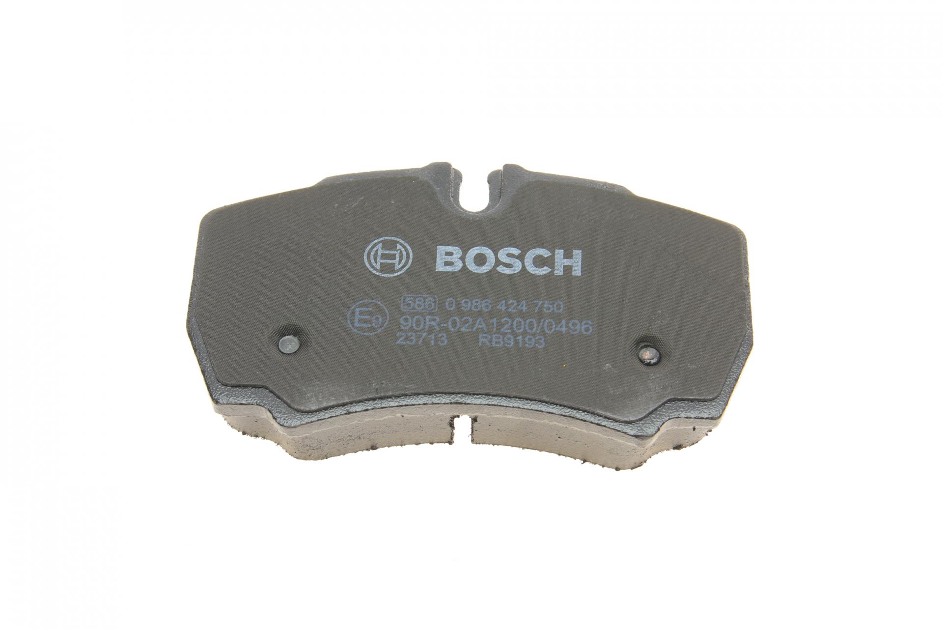 0986424750 BOSCH Комплект тормозных колодок, дисковый тормоз