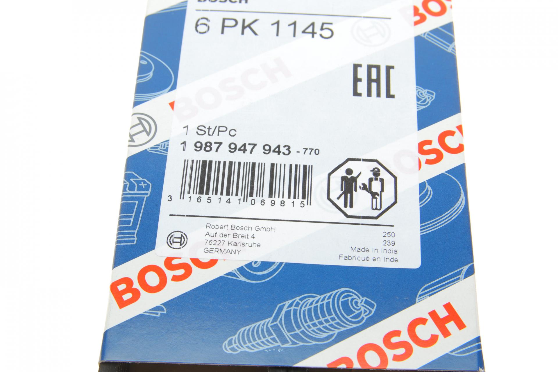 1987947943 BOSCH V-Ribbed Belts