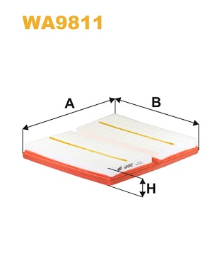 WA9811 WIX FILTERS Воздушный фильтр