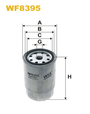 WF8395 WIX FILTERS Топливный фильтр