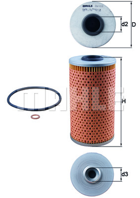 OX103D KNECHT Масляный фильтр