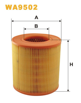 WA9502 WIX FILTERS Воздушный фильтр