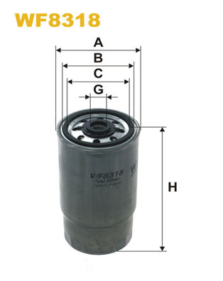 WF8318 WIX FILTERS Топливный фильтр