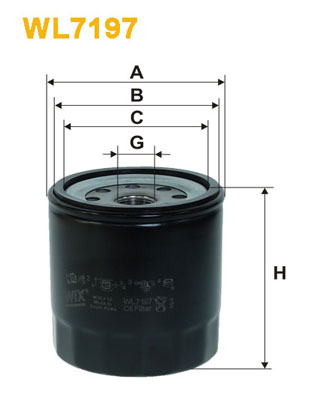 WL7197 WIX FILTERS Масляный фильтр