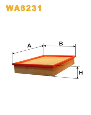 WA6231 WIX FILTERS Воздушный фильтр