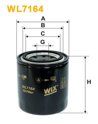 WL7164 WIX FILTERS Фильтр масла, спорт