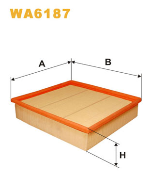 WA6187 WIX FILTERS Воздушный фильтр