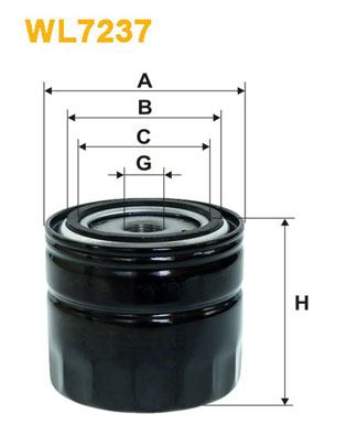 WL7237 WIX FILTERS Масляный фильтр