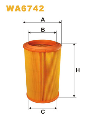 WA6742 WIX FILTERS Воздушный фильтр