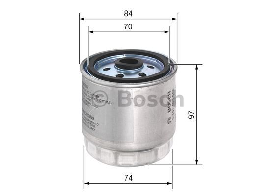 1457434443 BOSCH Фильтр топливный Hyundai Accent/Kia Rio 1.5 CRDI 02-06