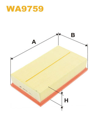 WA9759 WIX FILTERS Воздушный фильтр