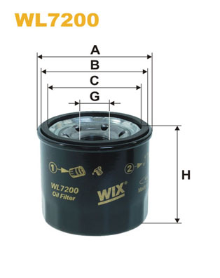 WL7200 WIX FILTERS Фильтр масла, спорт