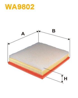 WA9802 WIX FILTERS Воздушный фильтр