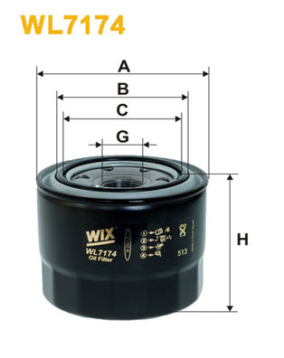 WL7174 WIX FILTERS Масляный фильтр