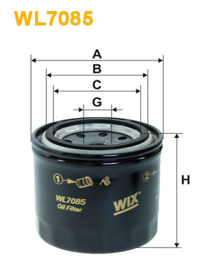 WL7085 WIX FILTERS Масляный фильтр