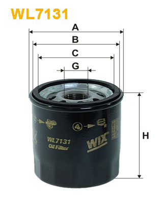 WL7131 WIX FILTERS Масляный фильтр