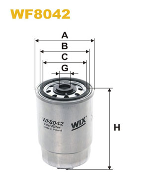 WF8042 WIX FILTERS Топливный фильтр