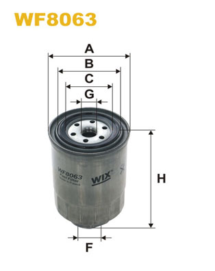 WF8063 WIX FILTERS Топливный фильтр