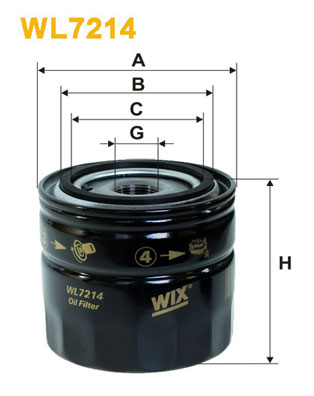 WL7214 WIX FILTERS Масляный фильтр