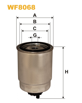 WF8068 WIX FILTERS Топливный фильтр