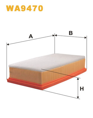 WA9470 WIX FILTERS Воздушный фильтр
