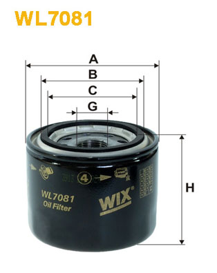 WL7081 WIX FILTERS Фильтр масла, спорт