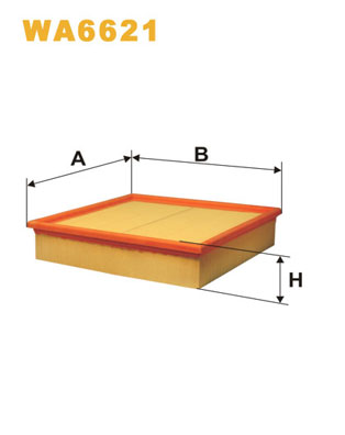 WA6621 WIX FILTERS Воздушный фильтр