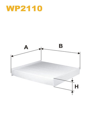 WP2110 WIX FILTERS Фильтр, воздух во внутренном пространстве
