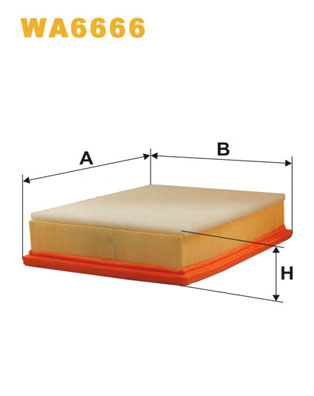 WA6666 WIX FILTERS Воздушный фильтр