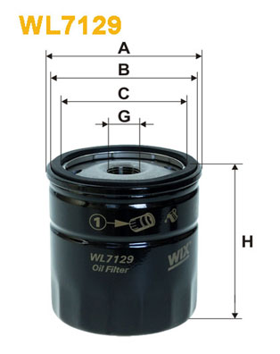 WL7129 WIX FILTERS Масляный фильтр