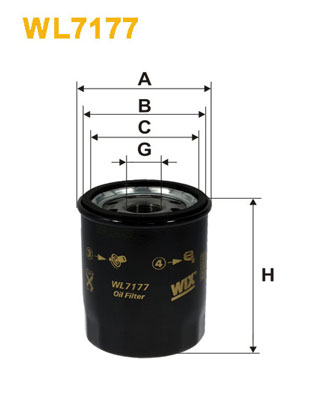 WL7177 WIX FILTERS Масляный фильтр