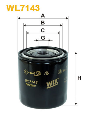 WL7143 WIX FILTERS Масляный фильтр